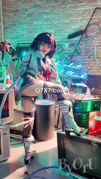 Byoru 4K Cosplay Jane Doe Zenless Zone Zero Exposing Prime Oily Tits