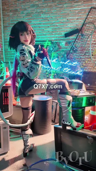 Byoru 4K Cosplay Jane Doe Zenless Zone Zero Exposing Prime Oily Tits