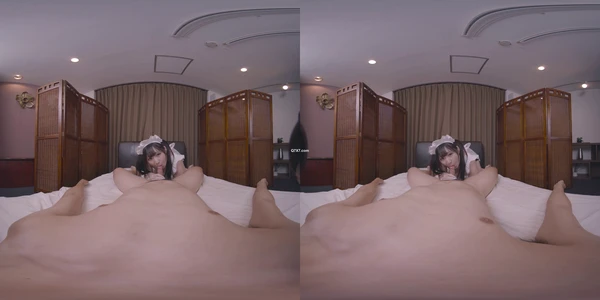 JVRPorn - 森崎愛美 - メイドさんとの幸せな時間 - バーチャルリアリティ、サイドバイサイド 4096p