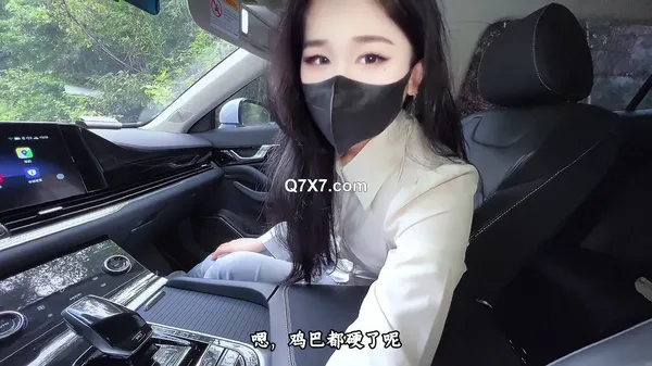 [车内灌精]萌崽儿 带同事老婆野外车震安排上红边吊带黑丝，非常情趣，操着又白又嫩的小穴内射流精