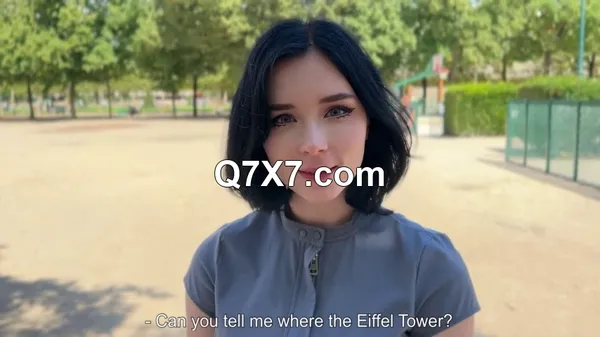ManyVids - Sweetie Fox - Stranger Lets Taste Her Croissant And Swallows Cum in France