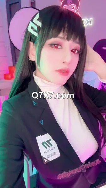 Byoru HD Rio Tsukatsuki Blue Archive Peels Off Her Business Attire To Reveal Tiny Pussy