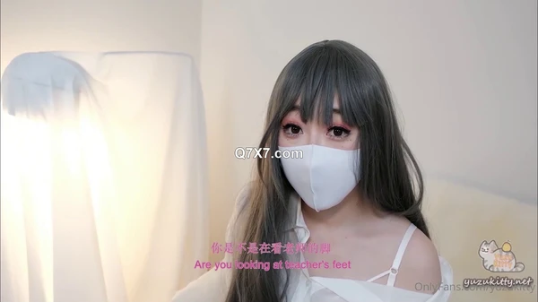 [1080p]软萌甜美反差小仙女『柚子猫』 OL高跟英语教师被大吊学生中出内射流精 性感白丝袜大长腿足交榨精 白虎小穴极致享受