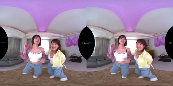 PRVR-081 [VR][8K超高画質×本中専属コラボ共演]山岸あや花＆美谷朱音のガチエロ仲良しコンビ[ぎしたに]がアドリブ全開で逆3P！ 全編こってり特濃5チャプター8射精！濃厚スぺレズキス、天地W責めフェラ、挟み込みヘブン騎乗位、中出しクンニごっくん… 最強痴女2人の大ボリュ… prvr00081 山岸逢花 美谷朱里