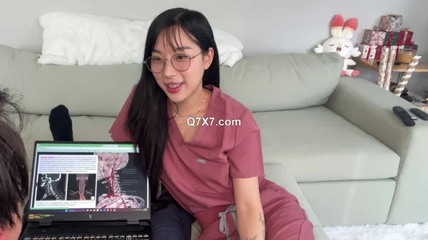[1080p]Elle Lee 4K UNCENSORED Korean Nursing Student Takes A Break From Studying To Fuck