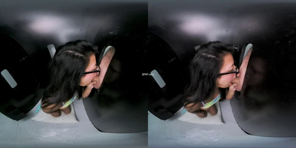 SexLikeReal - Laura Love - Petite Latina Squirts Like Crazy Inside The GloryHole 3072p