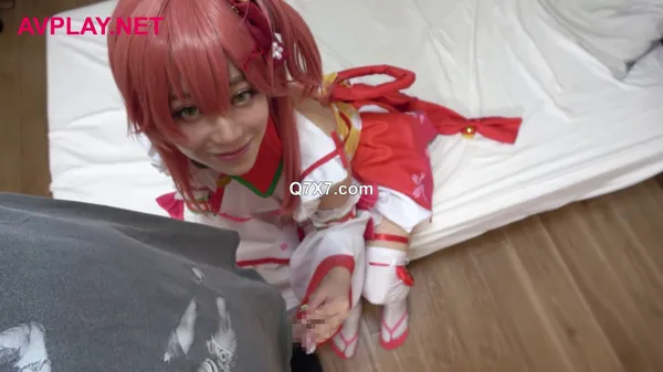 [1080p]神に仕えるアイドル巫女レイヤー四種の神技男潮スプラッシュ