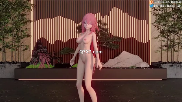 [1080p][NEW][MMD][UNCENSORED] ❤️ R18 八重神子 nude Yae miko 60FPS ( my work ) ( 原神 Genshin impact ) PATREON ❤️ FullHD hentai 3D