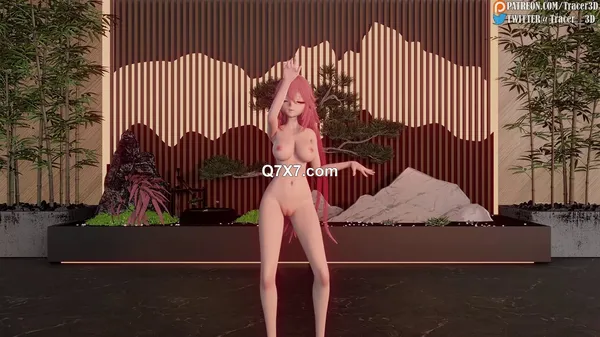 [1080p][NEW][MMD][UNCENSORED] ❤️ R18 八重神子 nude Yae miko 60FPS ( my work ) ( 原神 Genshin impact ) PATREON ❤️ FullHD hentai 3D